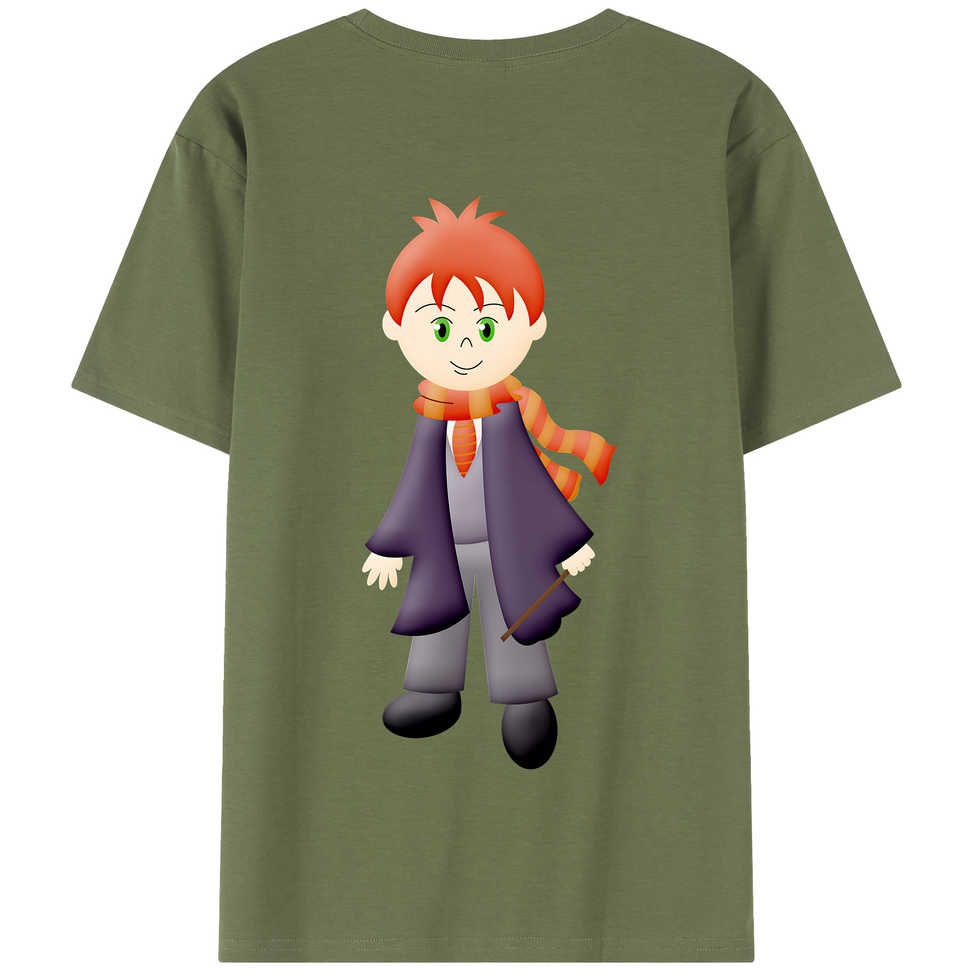 （画像用） Harry Potter ハリー・ポッターシリーズ 綿100％半袖Tシャツ（背面プリント）